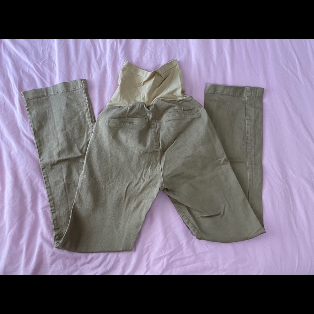 Indigo Blue khaki maternity pants